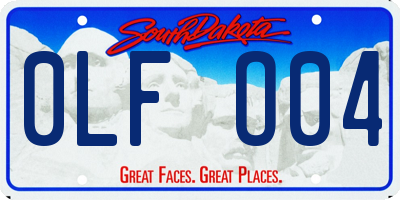 SD license plate 0LFO04