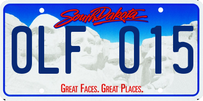 SD license plate 0LFO15