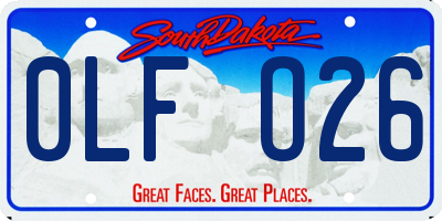 SD license plate 0LFO26