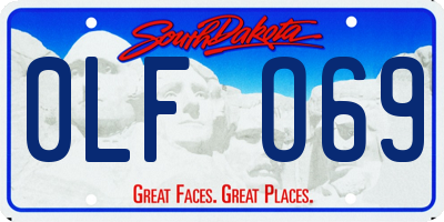 SD license plate 0LFO69