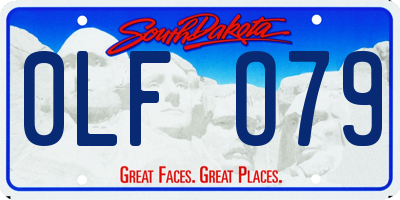 SD license plate 0LFO79