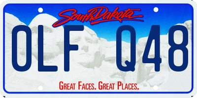 SD license plate 0LFQ48