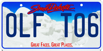 SD license plate 0LFT06