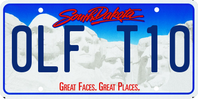 SD license plate 0LFT10