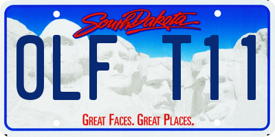 SD license plate 0LFT11