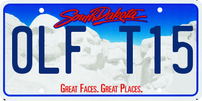 SD license plate 0LFT15