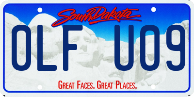 SD license plate 0LFU09