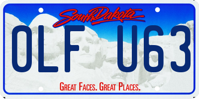 SD license plate 0LFU63