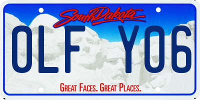 SD license plate 0LFY06