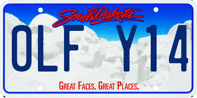 SD license plate 0LFY14