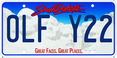 SD license plate 0LFY22