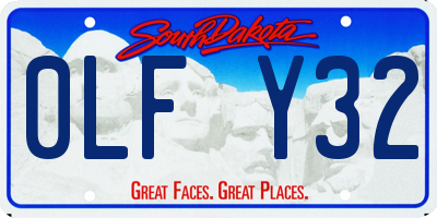 SD license plate 0LFY32