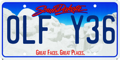 SD license plate 0LFY36