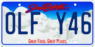 SD license plate 0LFY46