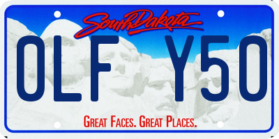 SD license plate 0LFY50