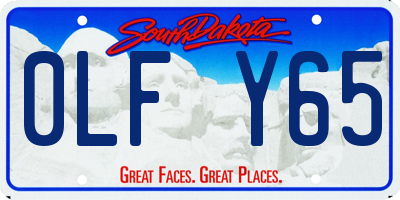 SD license plate 0LFY65