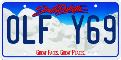 SD license plate 0LFY69