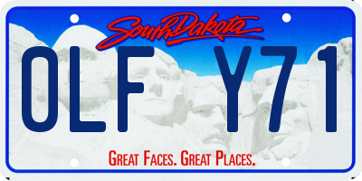 SD license plate 0LFY71