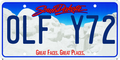 SD license plate 0LFY72