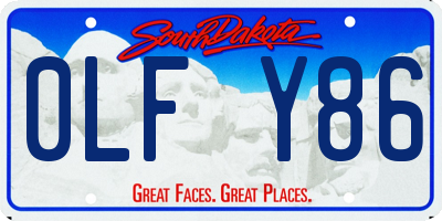 SD license plate 0LFY86