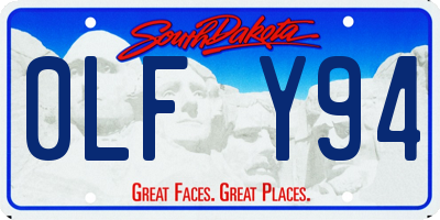 SD license plate 0LFY94