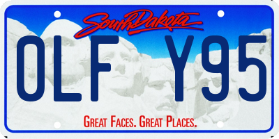 SD license plate 0LFY95
