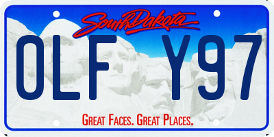 SD license plate 0LFY97