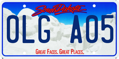 SD license plate 0LGA05