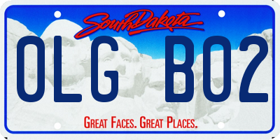 SD license plate 0LGB02