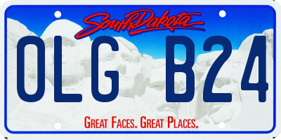 SD license plate 0LGB24
