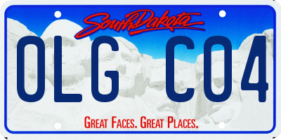 SD license plate 0LGC04