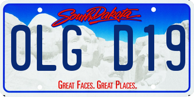 SD license plate 0LGD19