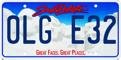 SD license plate 0LGE32