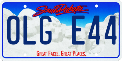 SD license plate 0LGE44