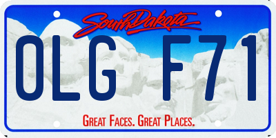 SD license plate 0LGF71