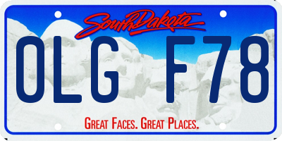 SD license plate 0LGF78