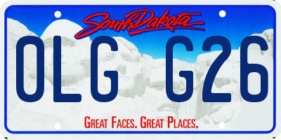 SD license plate 0LGG26