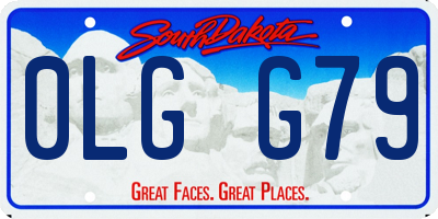 SD license plate 0LGG79