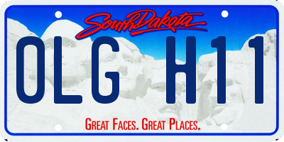 SD license plate 0LGH11
