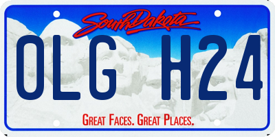 SD license plate 0LGH24