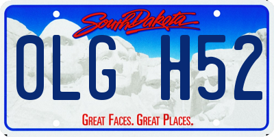 SD license plate 0LGH52
