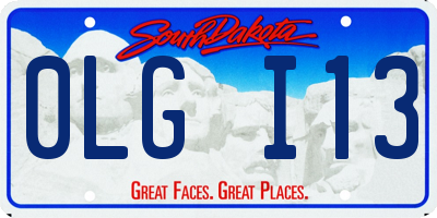 SD license plate 0LGI13