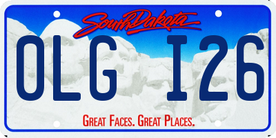 SD license plate 0LGI26