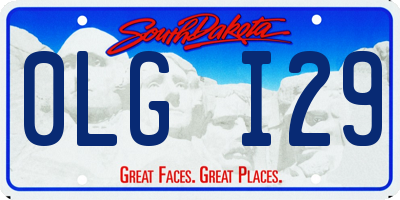 SD license plate 0LGI29