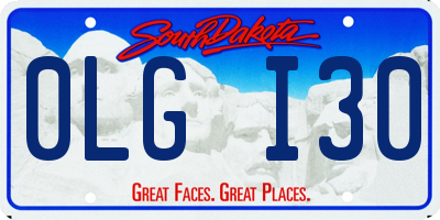SD license plate 0LGI30