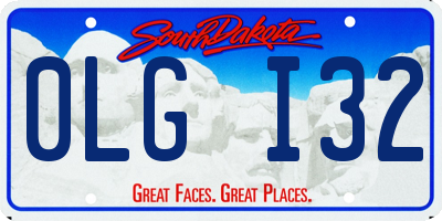 SD license plate 0LGI32