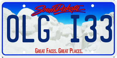 SD license plate 0LGI33
