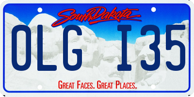 SD license plate 0LGI35