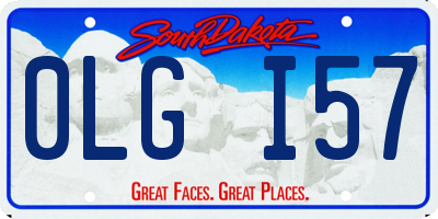 SD license plate 0LGI57