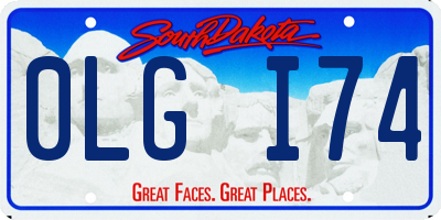 SD license plate 0LGI74